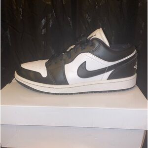 Black and white women’s Air Jordan 1 Lows